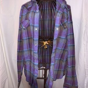 Purple and Blue Wrangler Flannel
